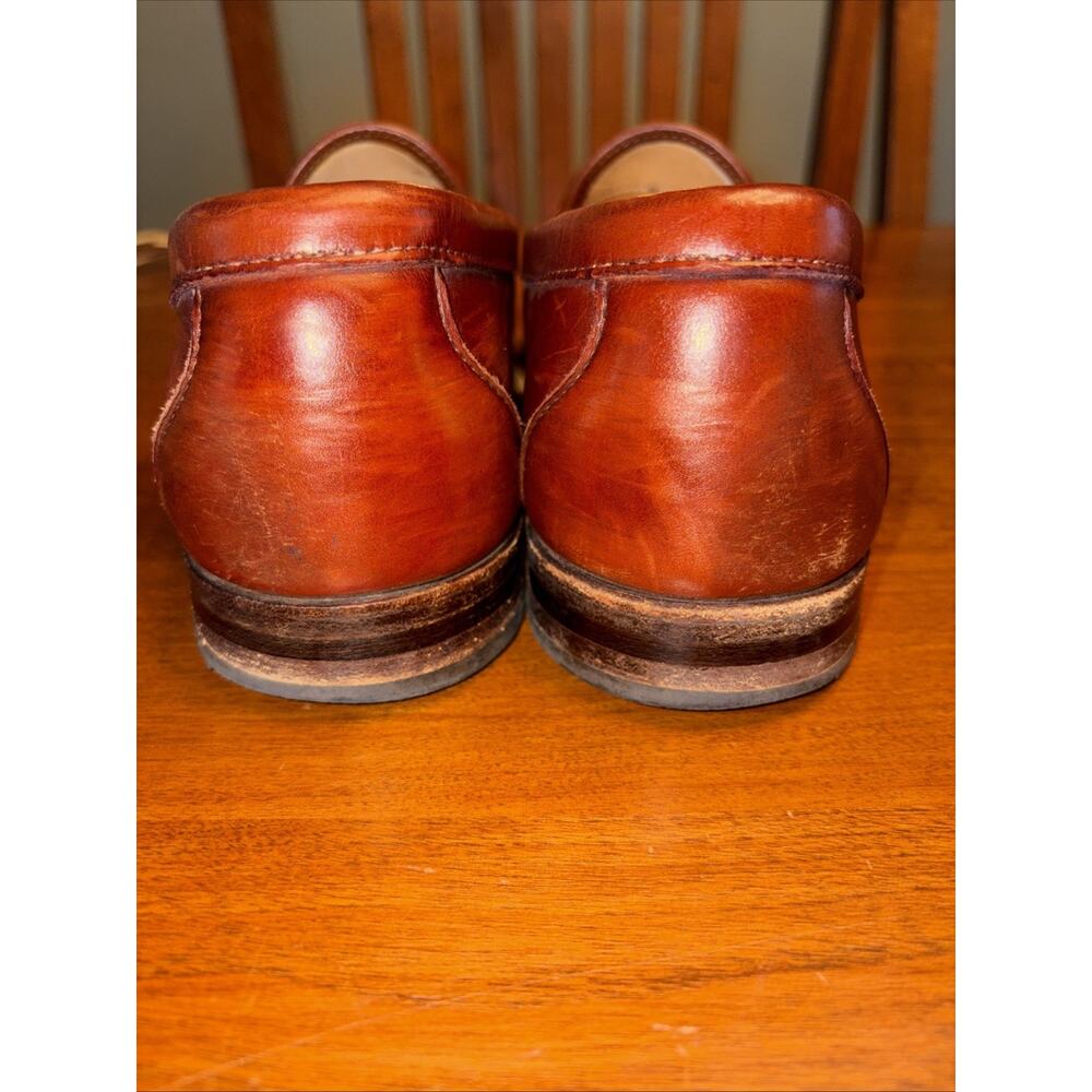 Allen Edmonds Cameron 42073 authentic burgundy leather penny loafers 9 C - Picture 7 of 7
